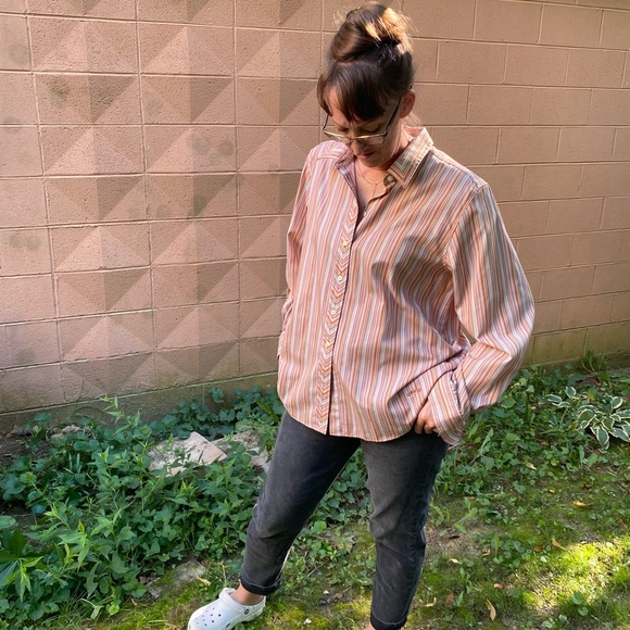 Orvis striped button down with 70s style - Picture 12 of 14